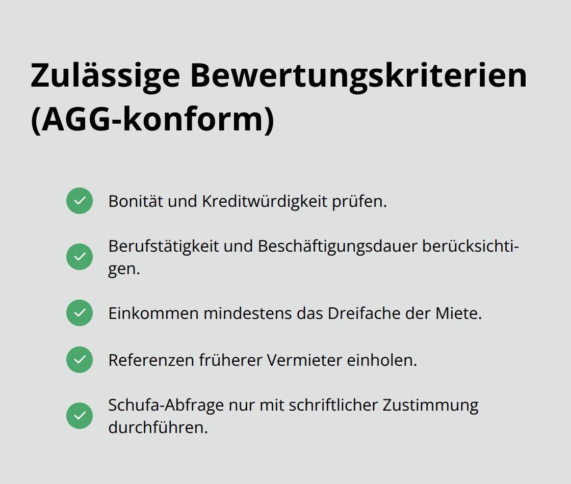 Checkliste zulässiger Kriterien zur fairen Mieterbewertung in Deutschland - Mieterbewertung Bodensee Allgäu