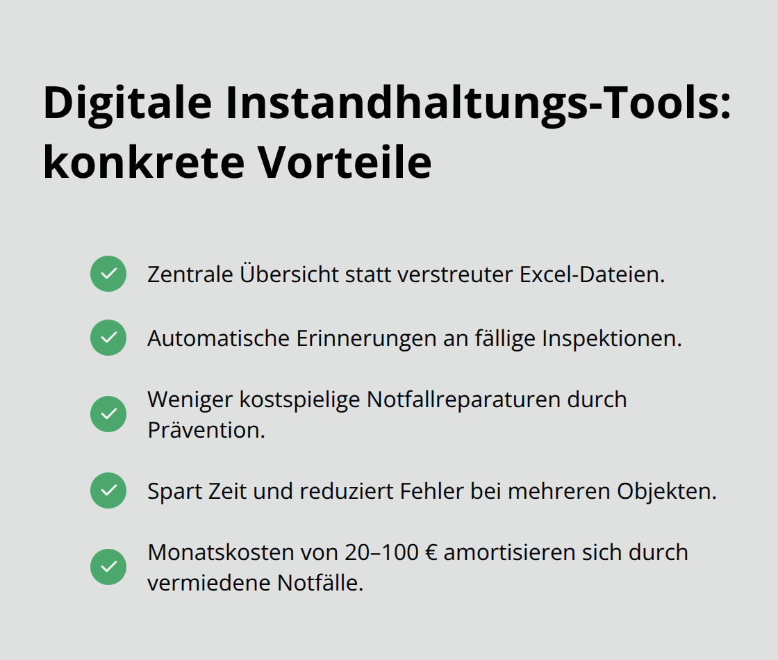 Vorteile von Software-Lösungen für die Instandhaltungsorganisation