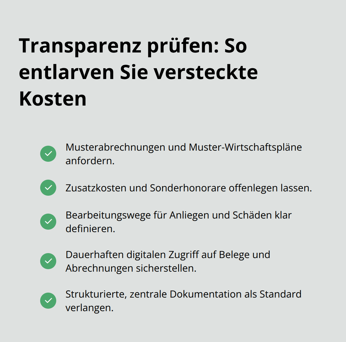 Checkliste zur transparenten WEG-Verwaltung in Oberschwaben