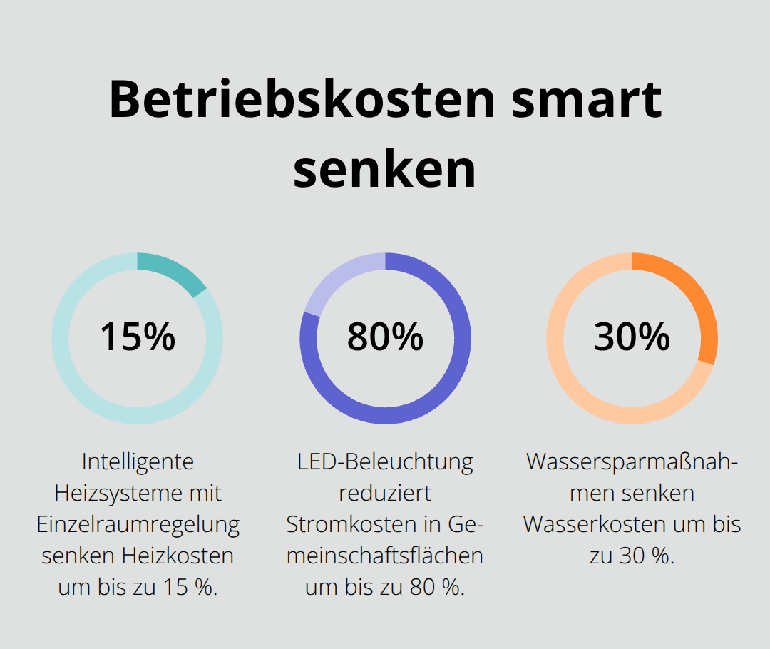 Prozent-Chart zu Einsparungen bei Heizung, Strom und Wasser - Wertsteigerung Eigentümer Allgäu